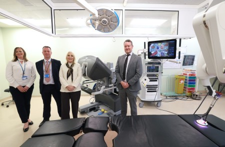 Dr Rebecca Hanlon, Medical Director at Aintree, Dr Peter Turkington, Executive Managing Director at Aintree, Marina Dalglish and Mr Jason Fleming.JPG